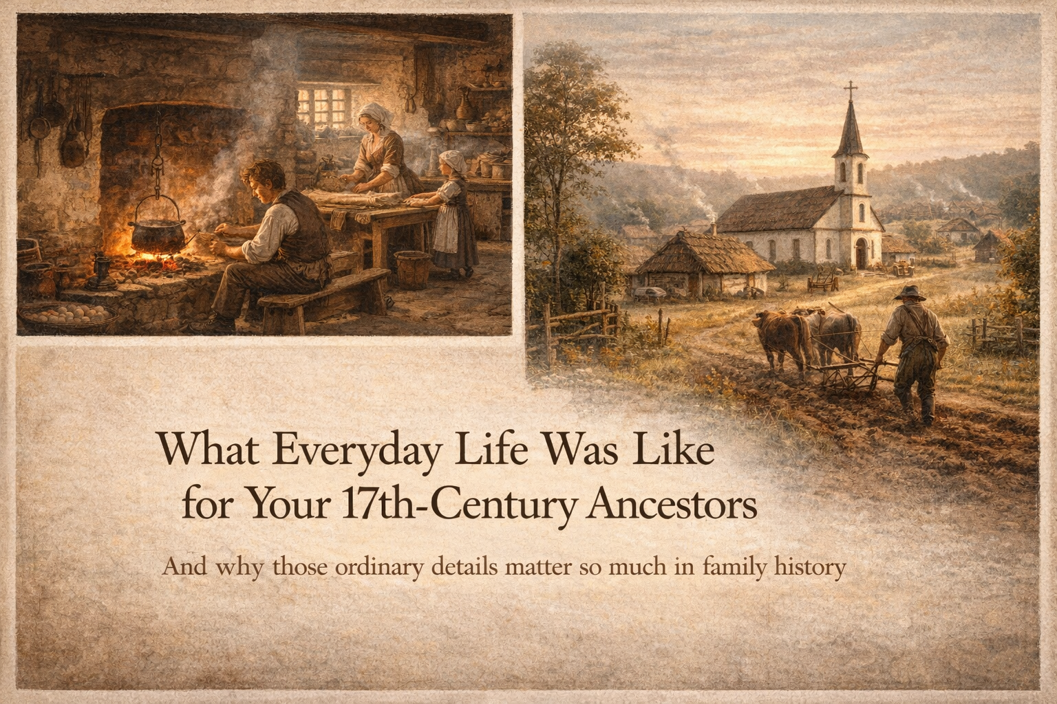 What Everyday Life Was Like for Your 17th-Century Ancestors